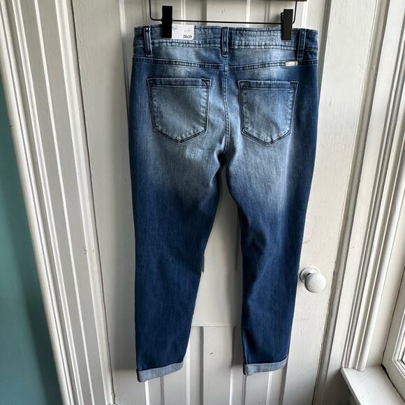 KanCan Medium Wash Destructed Boyfriend Jean NWT - Picture 9 of 12